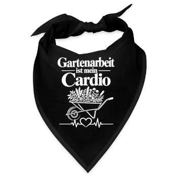 Gartenarbeit ist mein Cardio Gartenarbeit  - Bandana - Schwarz - Vorne
