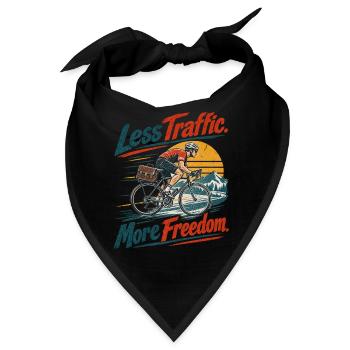 Fahrrad Pendler Geschenkidee  - Bandana - Schwarz - Vorne
