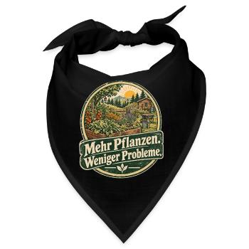 Gartenparadies: Mehr Pflanzen, Weniger Probleme - Bandana - Schwarz - Vorne