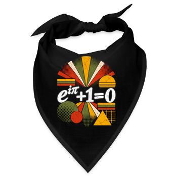 Euler-Identität – Mathematik-Wissenschaftsgleichung - Bandana - Schwarz - Vorne