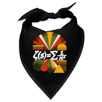Riemannsche Zeta-Funktion – Mathematische Gleichung Scienc-a - Bandana - Schwarz - Vorne