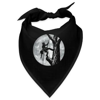 Arborist Moon – Baumpfleger, Baumpfleger, Baumschneider - Bandana - Schwarz - Vorne