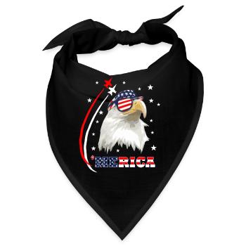 Merica Eagle - Bandana - Schwarz - Vorne