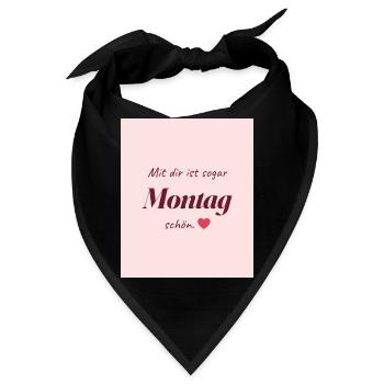 Montag Liebe - Bandana - Schwarz - Vorne