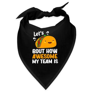 Mitarbeiter der Woche Mitarbeiter des Monats - Bandana - Schwarz - Vorne