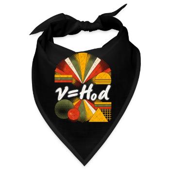 Hubbles Gesetz – Physikalische Gleichung - Bandana - Schwarz - Vorne