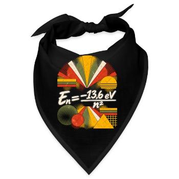 Bohr-Energieniveaus – Physikalische Gleichung - Bandana - Schwarz - Vorne