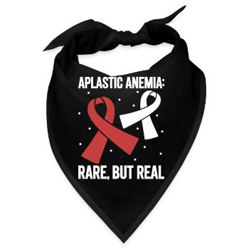 Aplastische Anämie - Selten aber echt - Bandana - Schwarz - Vorne
