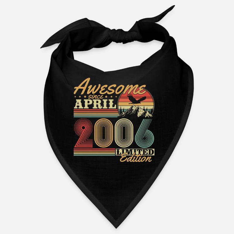 April 2006 Vintage Born Birthday Gift Bandana