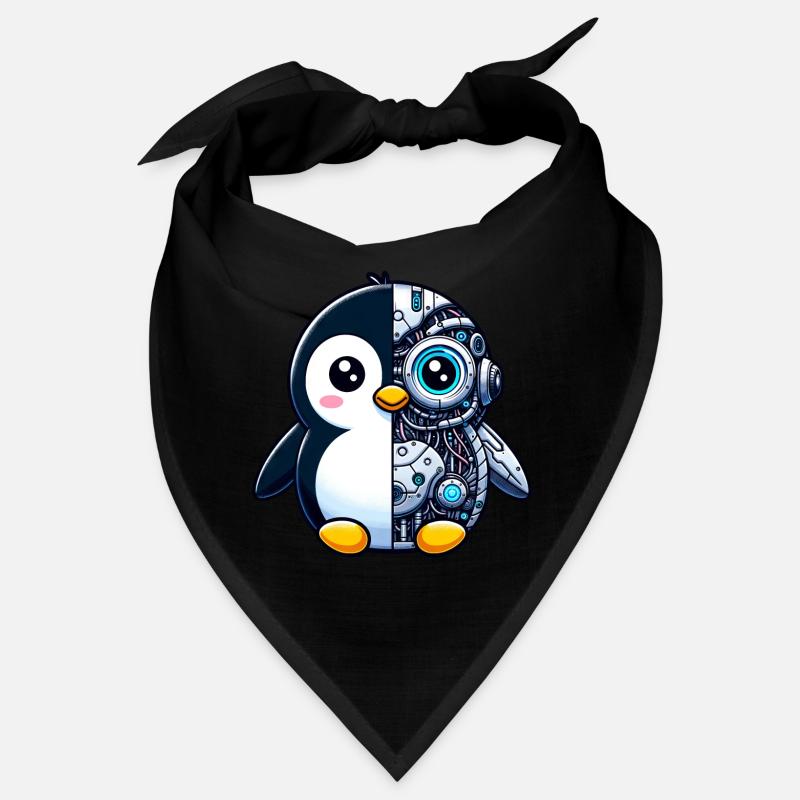 Süßer Pinguin Cyborg Roboter Bandana