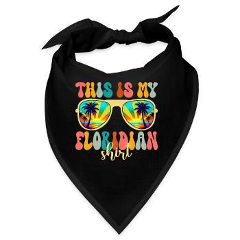 Liebt Florida Sommerferien - Bandana - Schwarz - Vorne