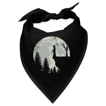 Skeleton Full Moon Grim Reaper - Bandana - Schwarz - Vorne