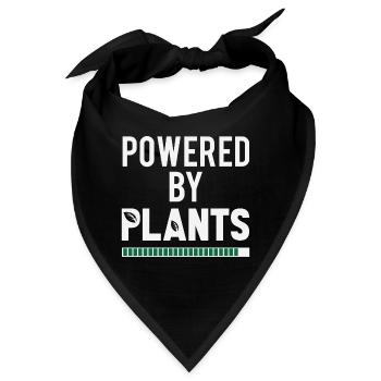 Vegan Fleischlos Tierlieb & Veganer - Bandana - Schwarz - Vorne