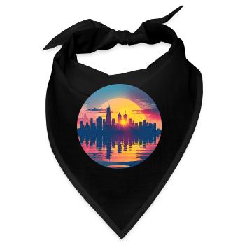 Hamm Skyline - Bandana - Schwarz - Vorne