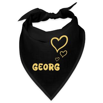 Vorname Georg - Bandana - Schwarz - Vorne