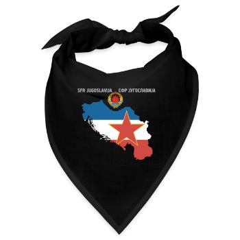 Yugoslavia SFRJ Jugo Kosovo Geschenk Tito - Bandana - Schwarz - Vorne