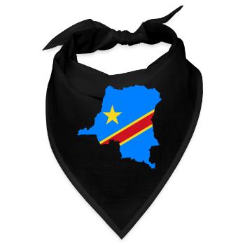 Kongo - Bandana - Schwarz - Vorne