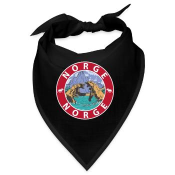 Norwegen - Bandana - Schwarz - Vorne