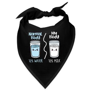 Milk normal body / My Body geschenkidee - Bandana - Schwarz - Vorne