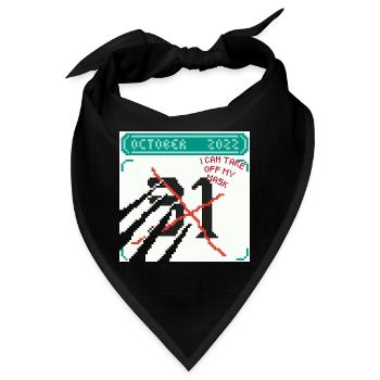 31. OKTOBER - Bandana - Schwarz - Vorne