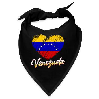Venezuela Liebe - Bandana - Schwarz - Vorne