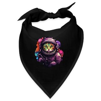 Astro Katze - Bandana - Schwarz - Vorne