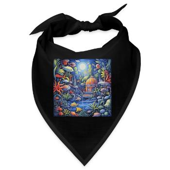 Aquarium - Bandana - Schwarz - Vorne