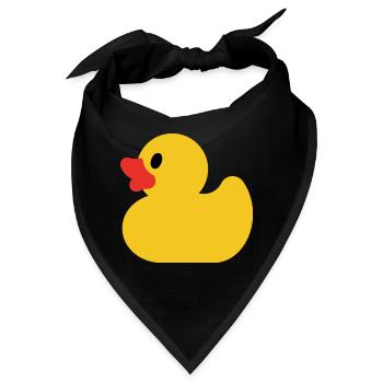 Quietscheente - Bandana - Schwarz - Vorne