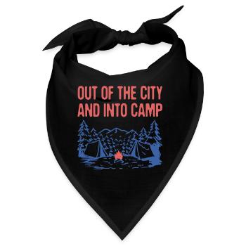 Out of the City Camping Forest Camper Woods - Bandana - Schwarz - Vorne
