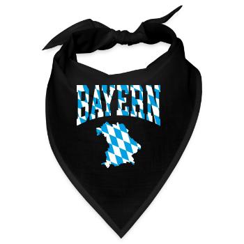 Bayern - Bandana - Schwarz - Vorne