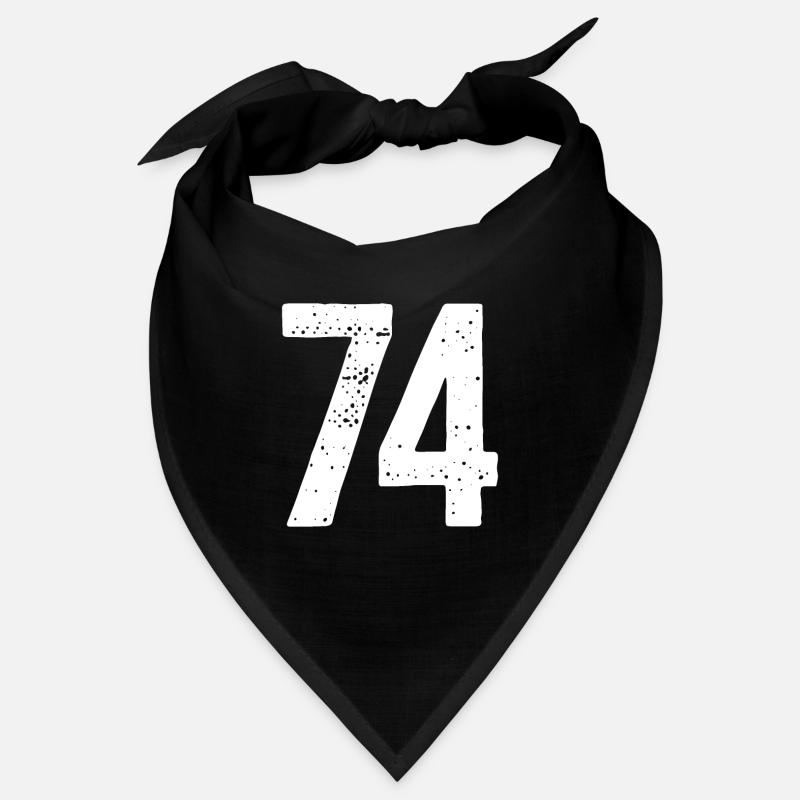 74 Numéros Blanc Bandana