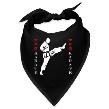 Karate - Bandana - Schwarz - Vorne