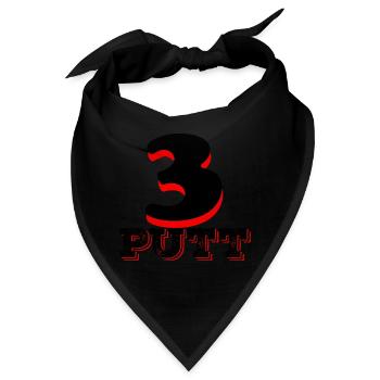 3 Putts Shirt - Bandana - Schwarz - Vorne