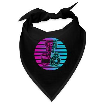 Fotograf Fotografie Foto Neon - Bandana - Schwarz - Vorne