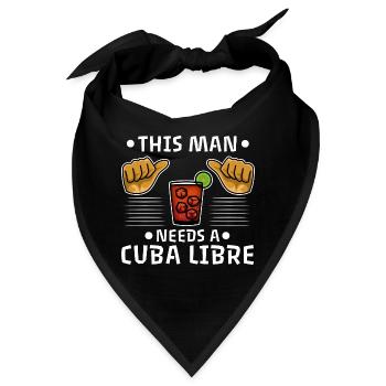 Cuba Libre - Bandana - Schwarz - Vorne