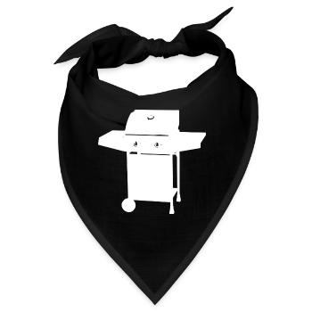 BBQ Grill Gas Griller - Bandana - Schwarz - Vorne