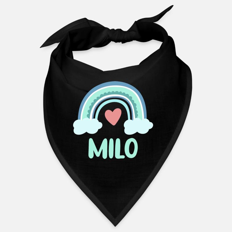Milo Nom Rainbow Baby Bandana