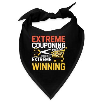 Extreme Couponing Extreme Winning Couponer Shopper - Bandana - Schwarz - Vorne