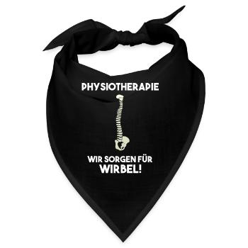 Physiotherapie Wir sorgen für Wirbel - Bandana - Schwarz - Vorne