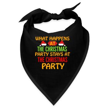 Weihnachten Weihnachten Weihnachten Weihnachten Weihnachten - Bandana - Schwarz - Vorne