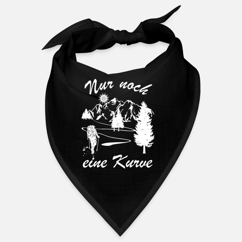 Nur noch eine Kurve Lustiger Berg Wanderer Spruch Bandana