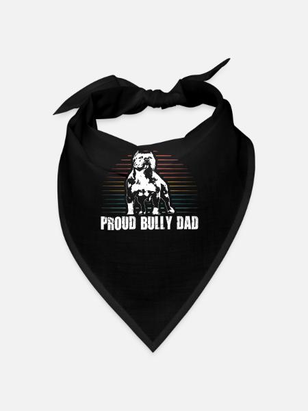 American Bully Dad Dog Owner Dog Gift - Bandana - black