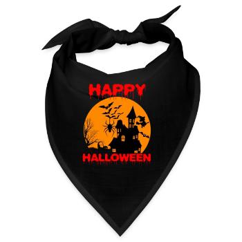 Halloween Halloween Halloween Halloween Halloween - Bandana - Schwarz - Vorne