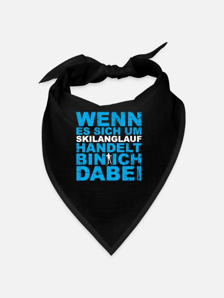 Langläufer Biathlon Skilangläufer - Bandana - Schwarz - Vorne