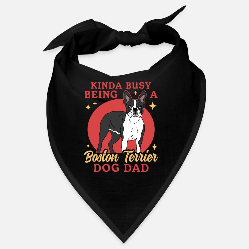 Boston Terrier Dad Hundebesitzer Hunde Geschenk Bandana