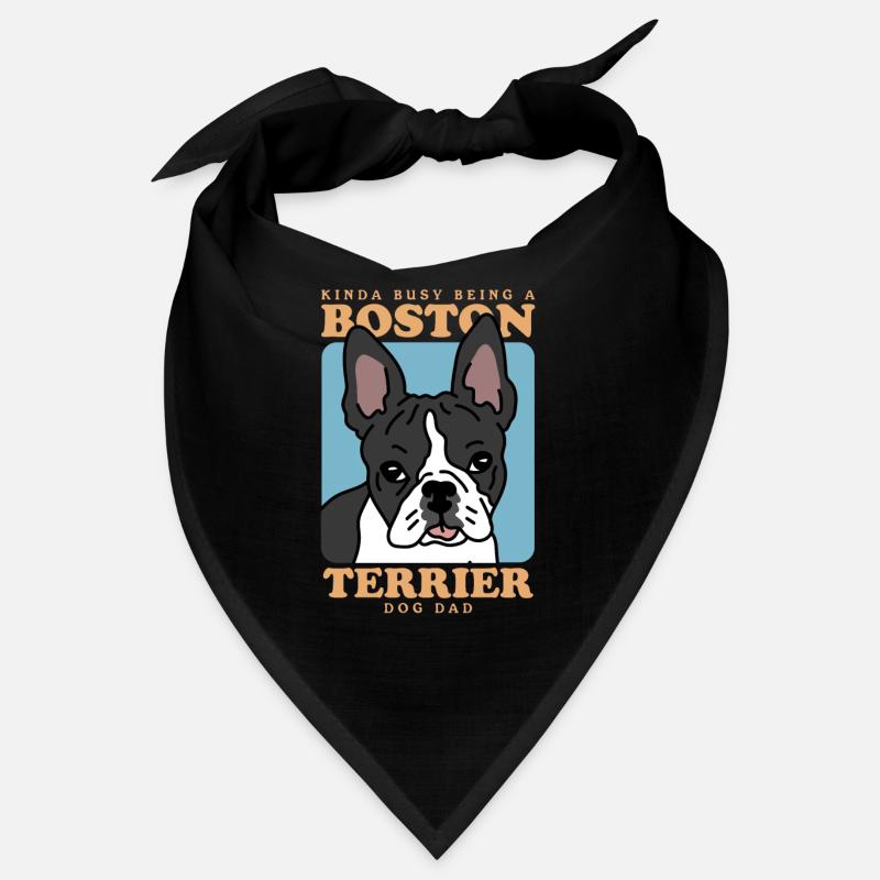 Boston Terrier Papa Chien Propriétaire De Chien Cadeau Bandana