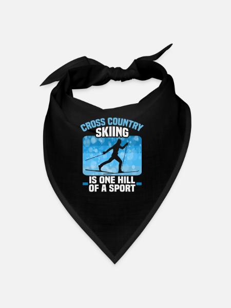 Skieurs de fond biathlon de fond - Bandana - noir - Devant