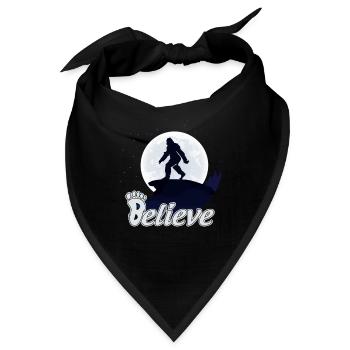 Big Foot Moon Believe - Bandana - Schwarz - Vorne