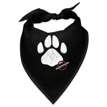 Hundepapa Herrchen Hundebesitzer Hunde Geschenk - Bandana - Schwarz - Vorne