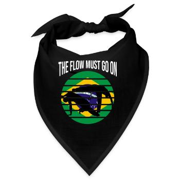 Ginga Capoeira für brasilianische Kampfsportarten - Bandana - Schwarz - Vorne